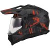 LS2 KASK ADVENTURE MX702 PIONEER II CRAZY BLAC RED